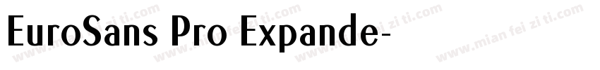 EuroSans Pro Expande字体转换